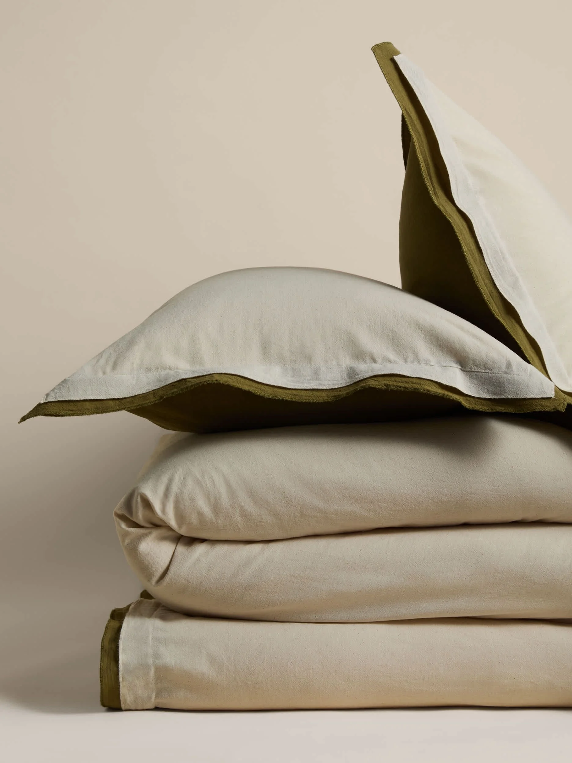 Pure Cotton Crepe Contrast Bedding Set