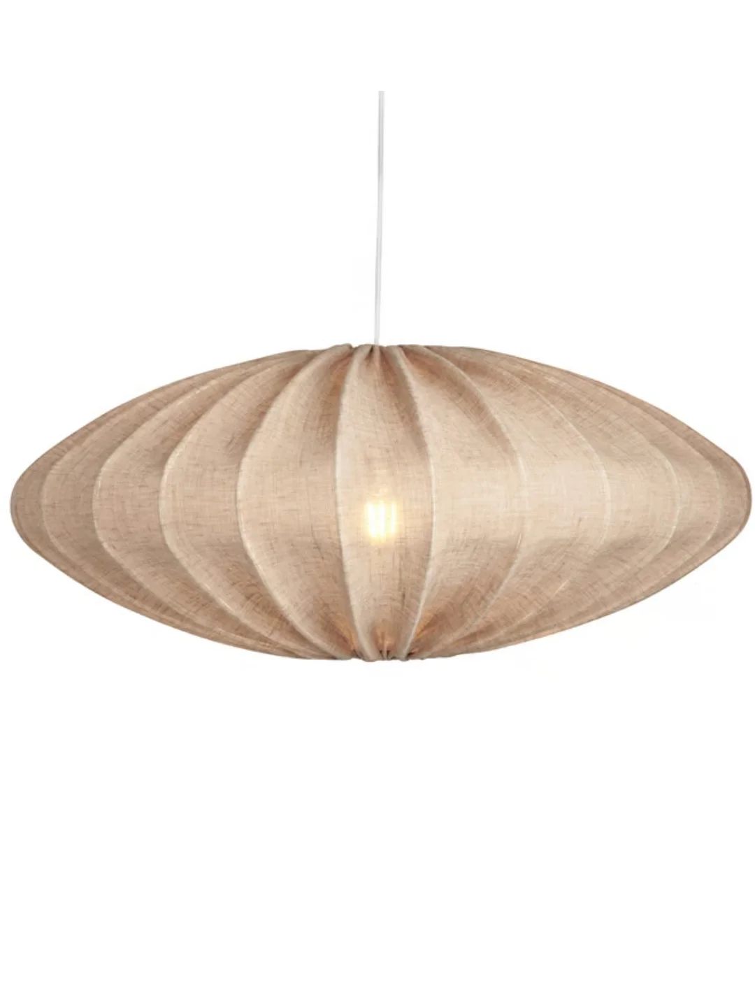 Watt & Veke, Ellipse Lamp Shade 65 Cm Linen, Natural