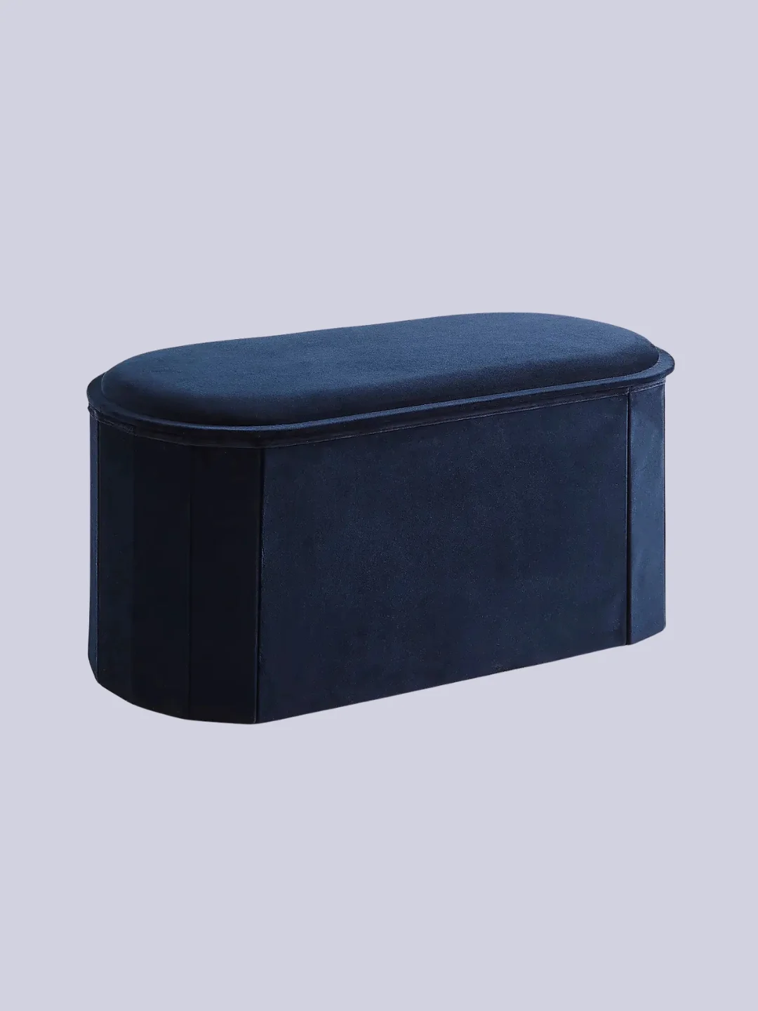 Dunelm, Recycled Velour Lozenge Ottoman With Tray