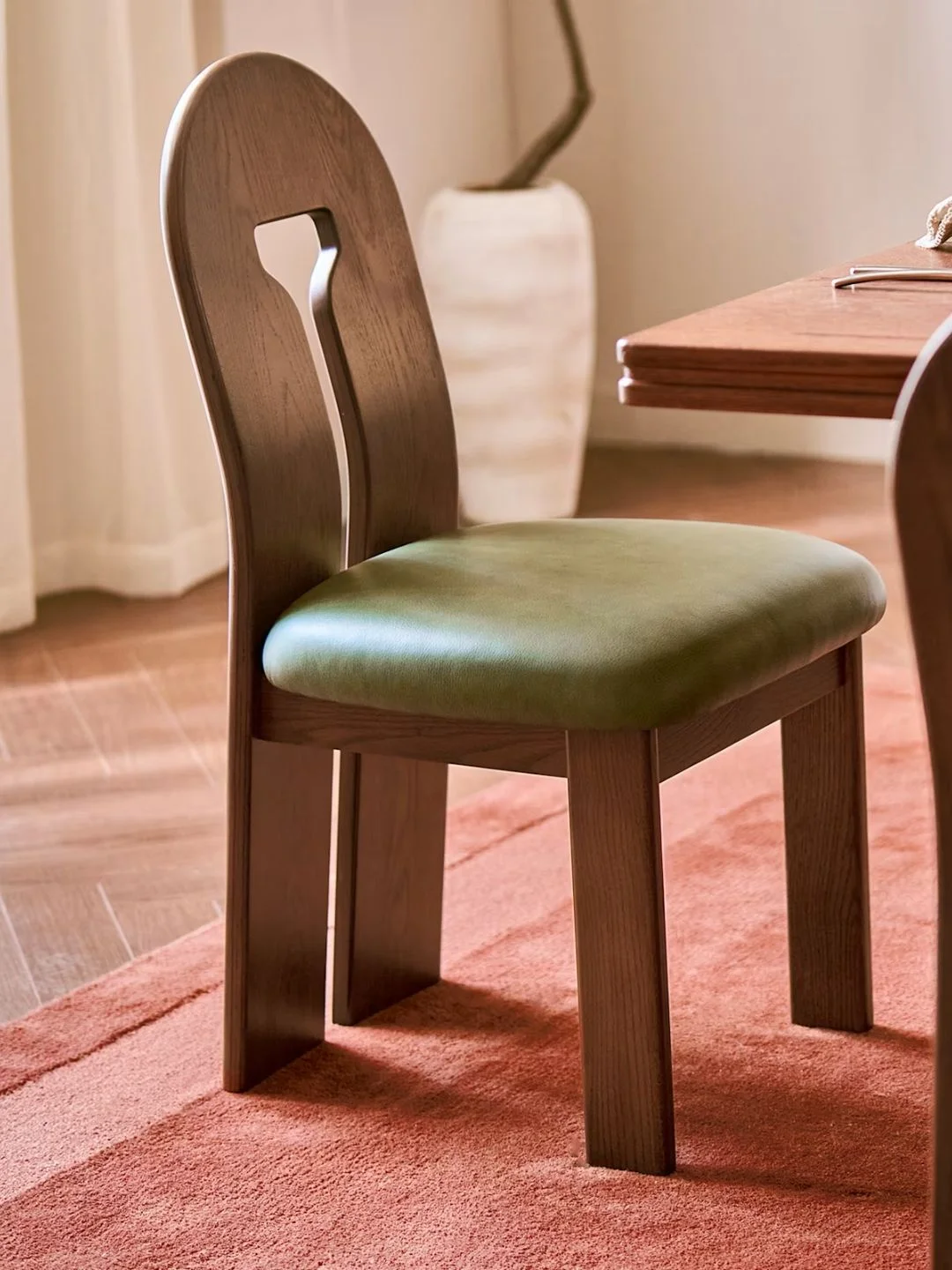 Castlery, Tan France Avan Leather Dining Chair