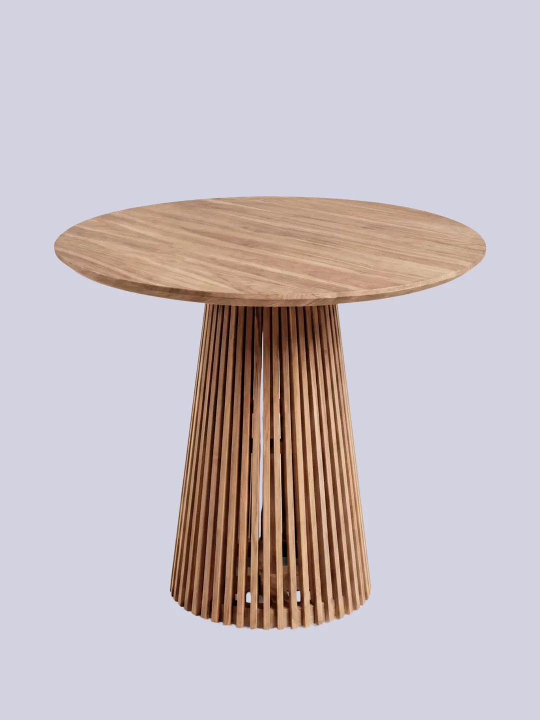 Kave Home, Jeanette round solid teak wood table, Ø 90