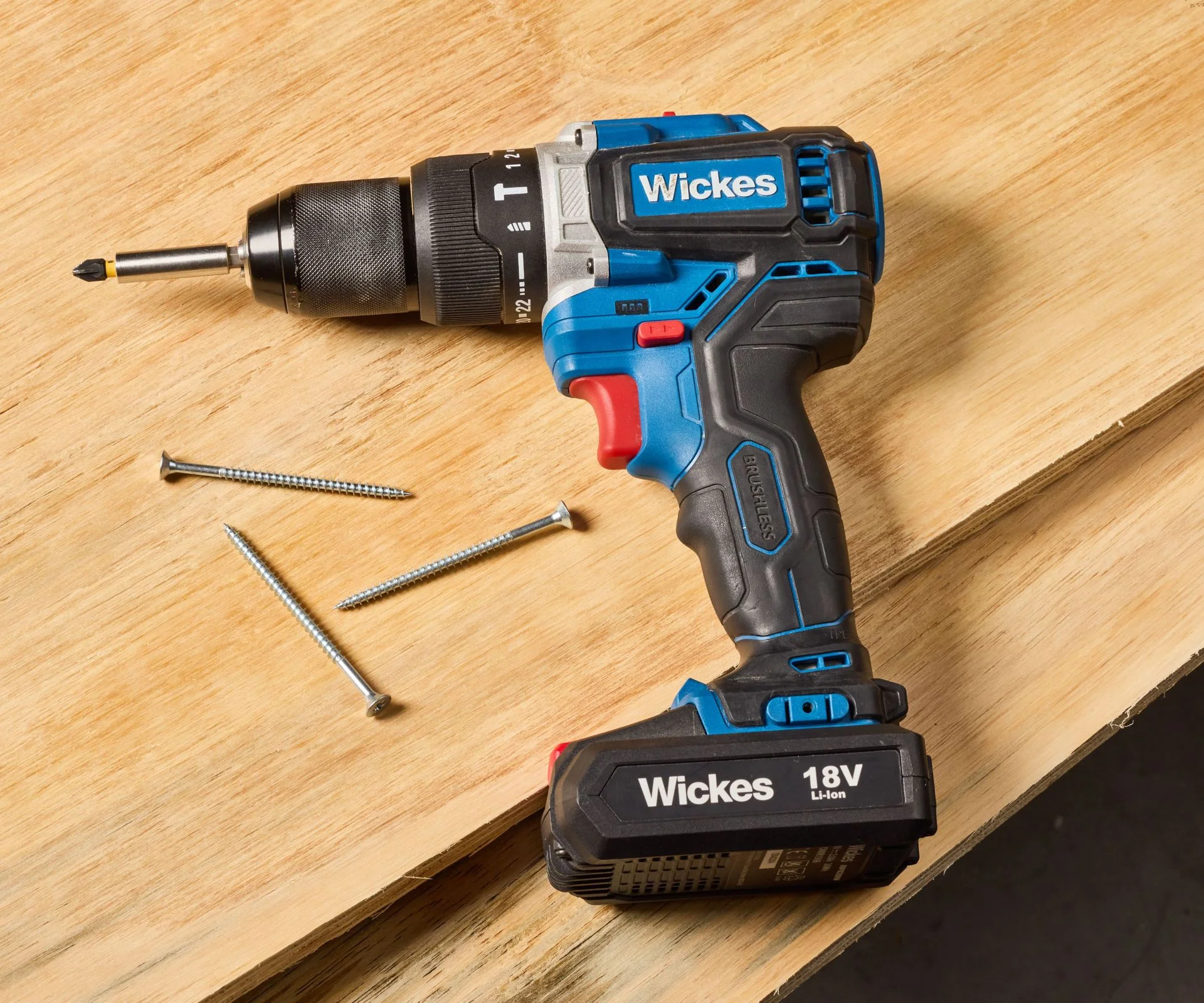 drill and screws on plywood sheets