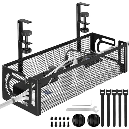 Tivddikun Cable Management, Under Desk Cable Management, Desk Cable Tidy