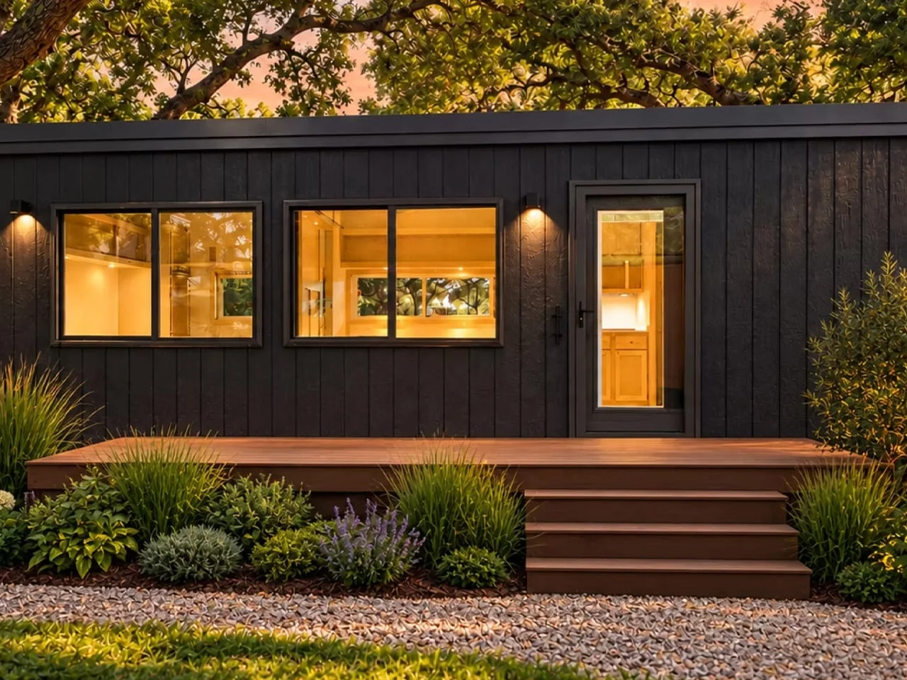 Escape's eVista XL Tiny Home Delivers Single-Level Living with Private Bedroom