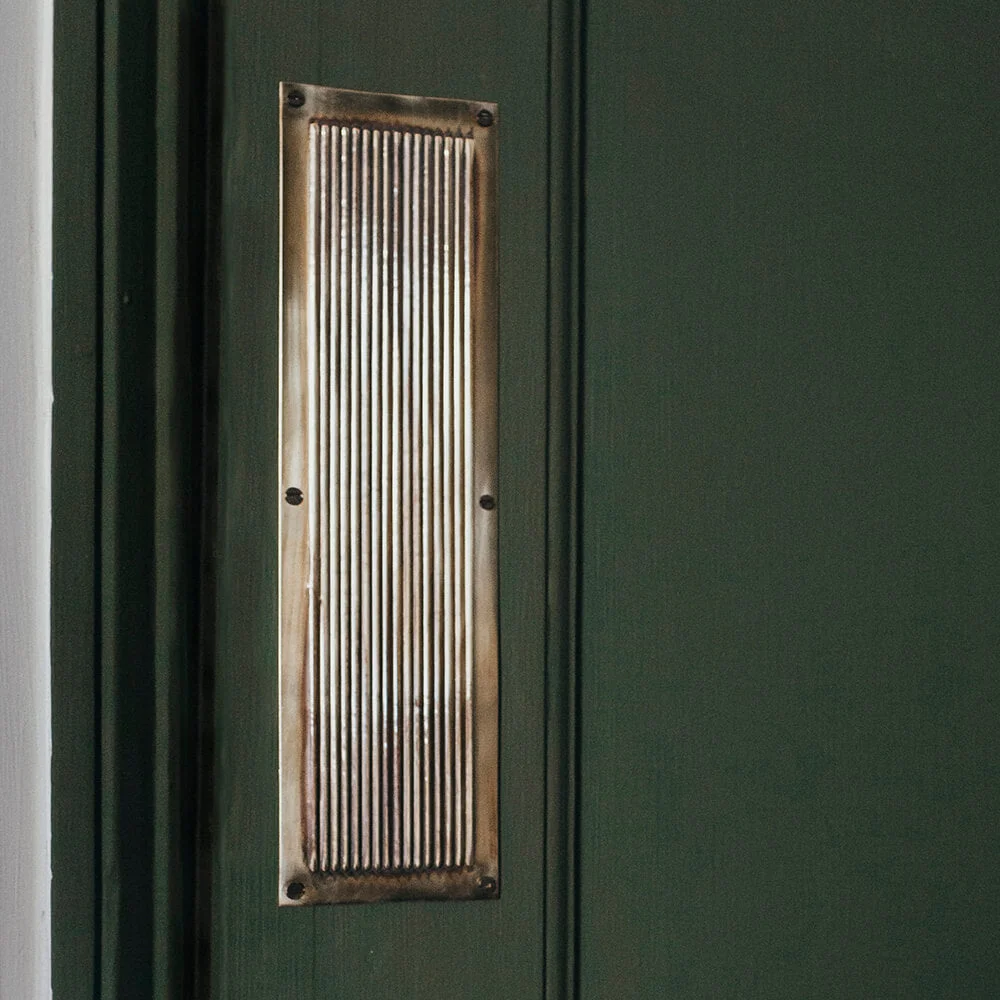 Polished Antique Brass Chester Fingerplate