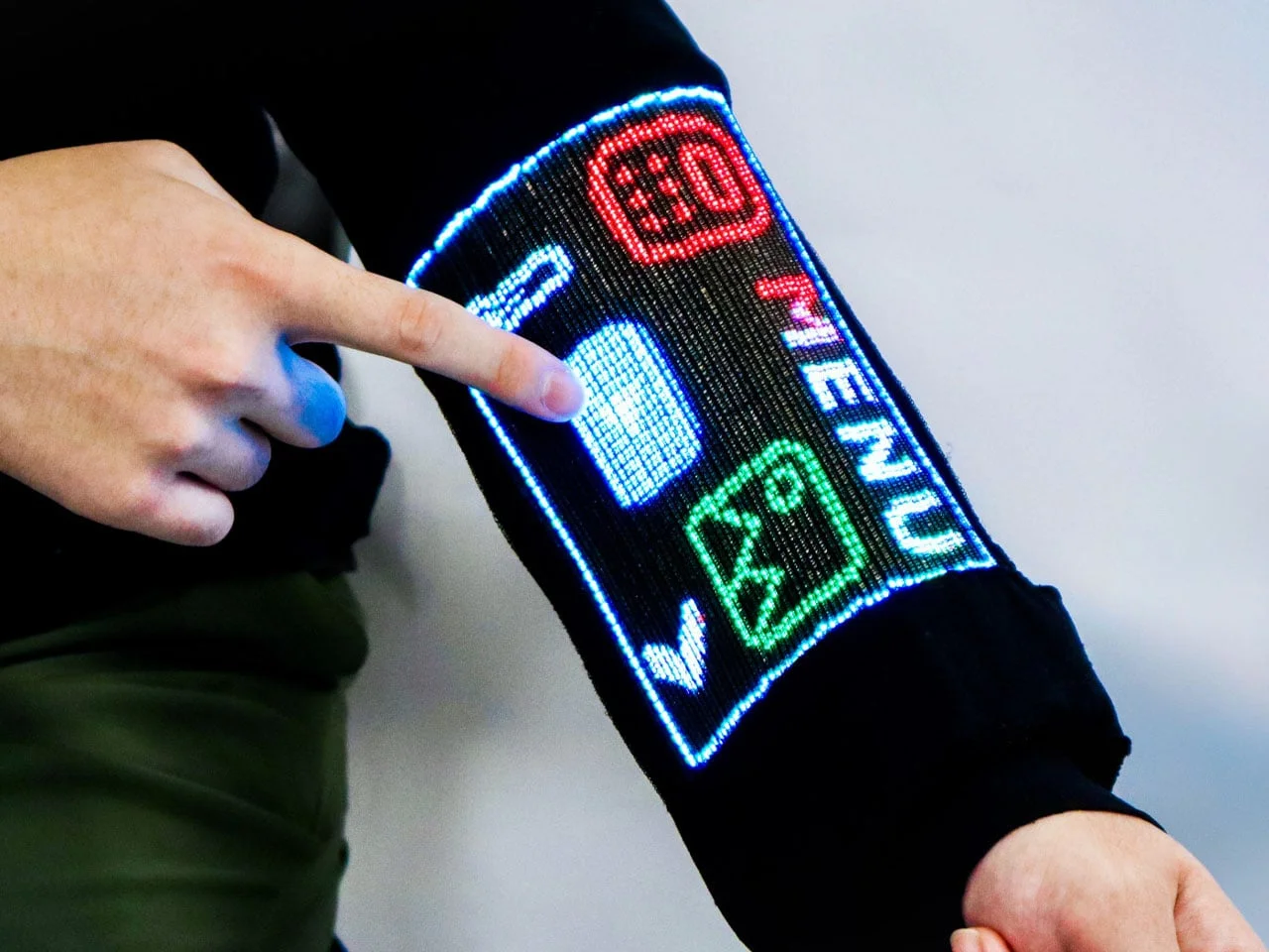 Your next touchscreen device will not be made from plastic, it will be woven into the sleeves