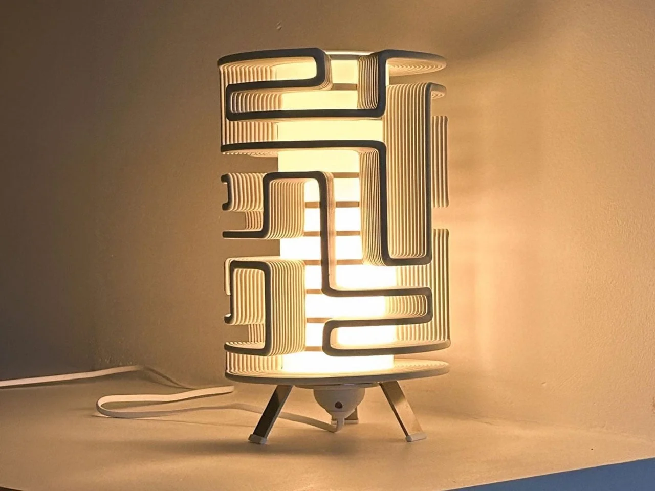 These Five 3D-Printed Lamps Shape Light With Mazes and Moving Rings