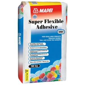Mapei Super Flexible S1 Grey Wall & Floor Tile Adhesive - 20kg