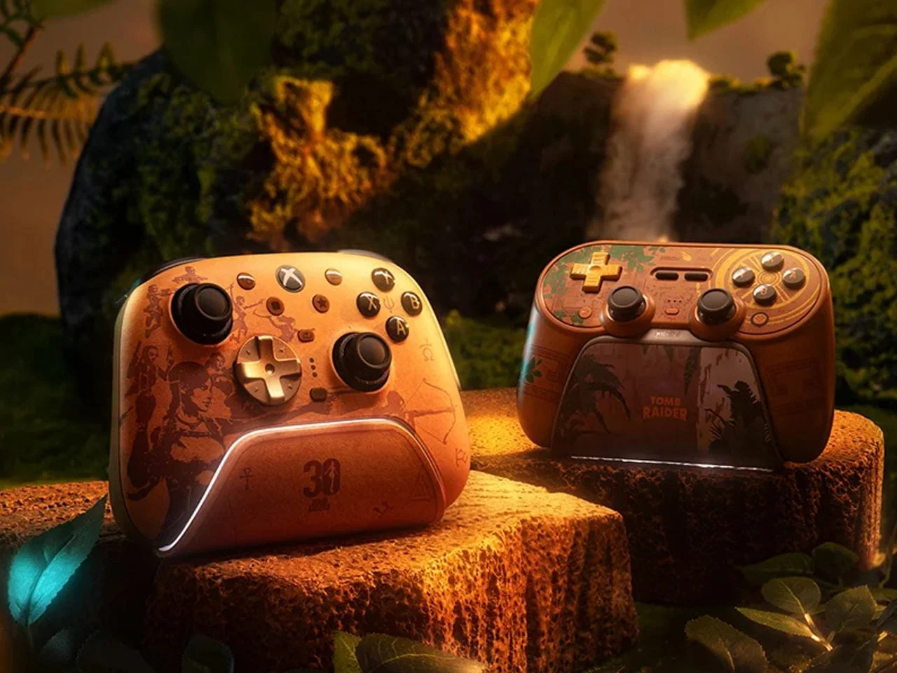 8bitdo celebrates three decades of Tomb Raider with two controllers built for nostalgic gaming