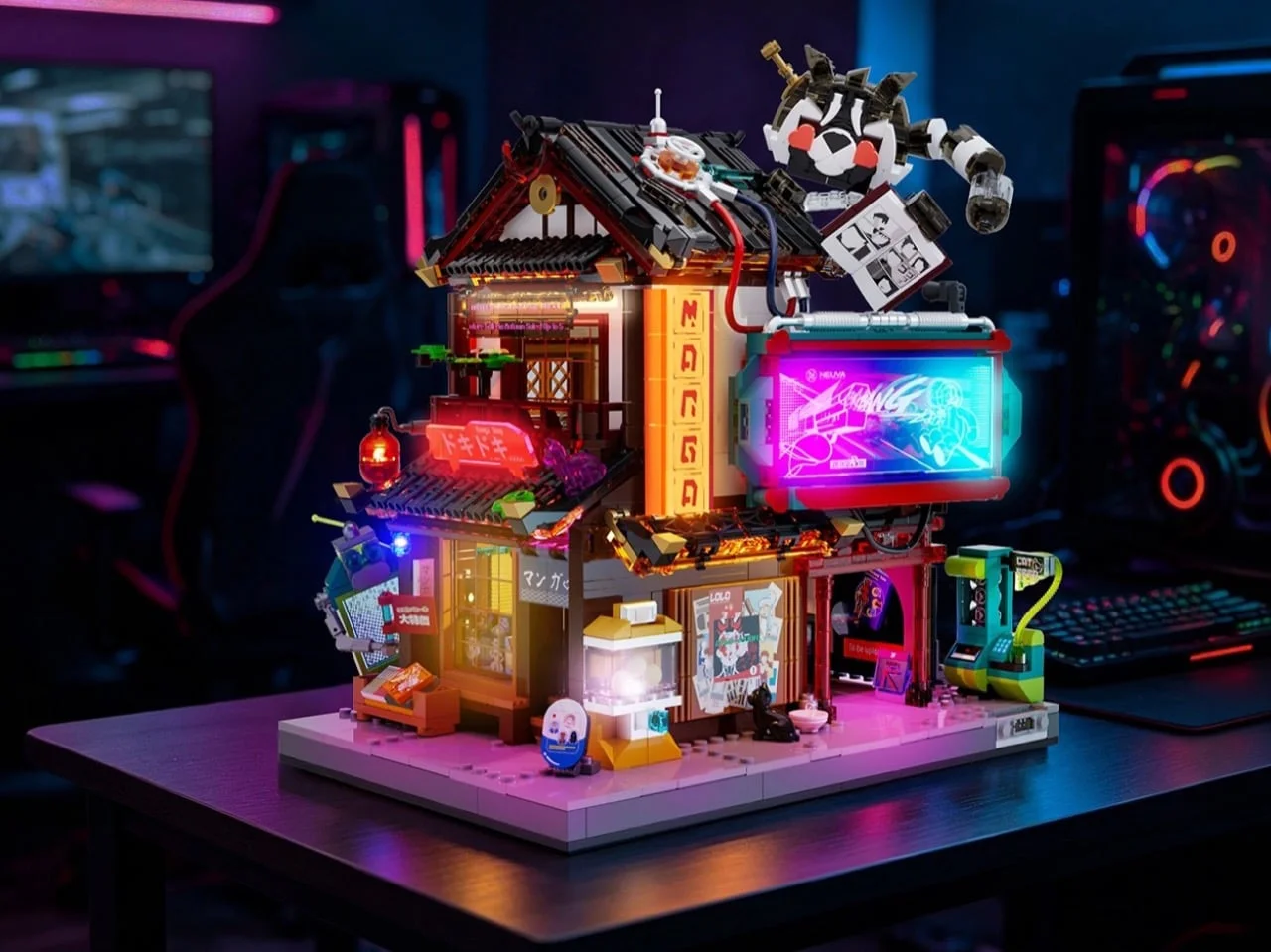 Experience Tokyo's Neon Charm with Lumibricks' New Manga Shop Set