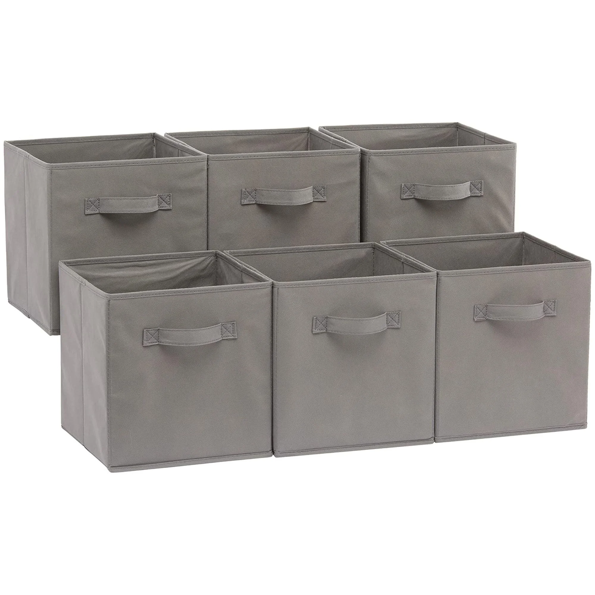 Amazon Basics Collapsible Fabric Storage Cubes Organizer with Handles