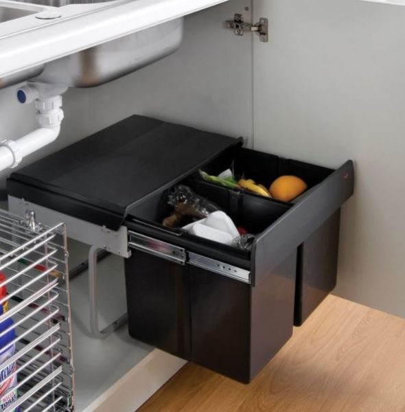 30 Unique Undersink Trash Can Ideas, Pictures, Remodel and Decor