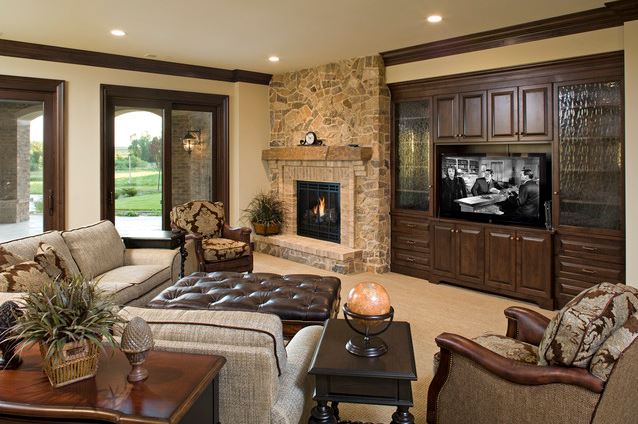 fireplace with tv