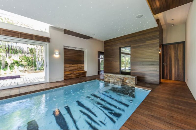 waterfall swimming pool