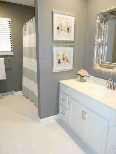 grey small bathroom designs