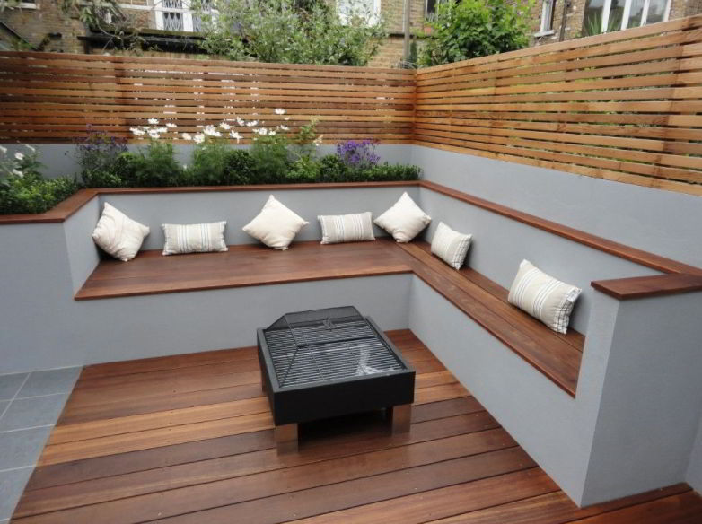 Minimalist Deck Seating Idea