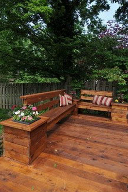 Cool deck bench