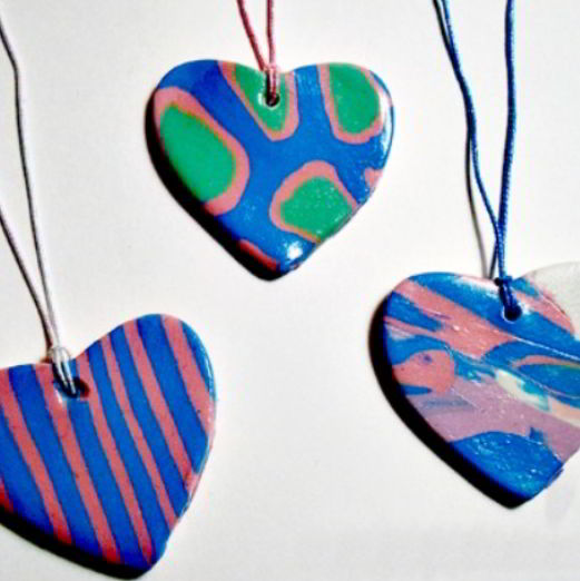 Polymer Clay Heart Craft