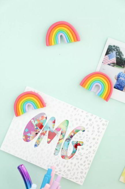 DIY Rainbow Magnets