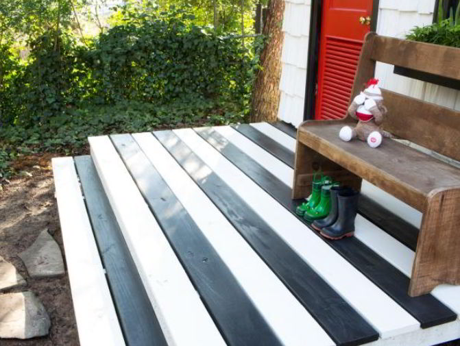 Simple Wooden Zebra Deck Color