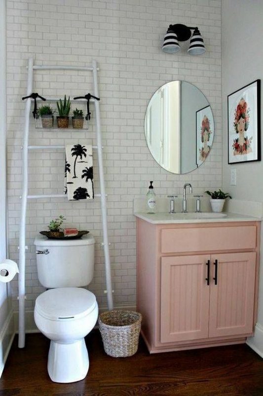 Bathroom with Living Plants