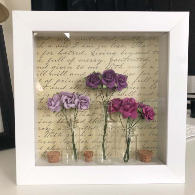 Diy Flowers Shadow Box