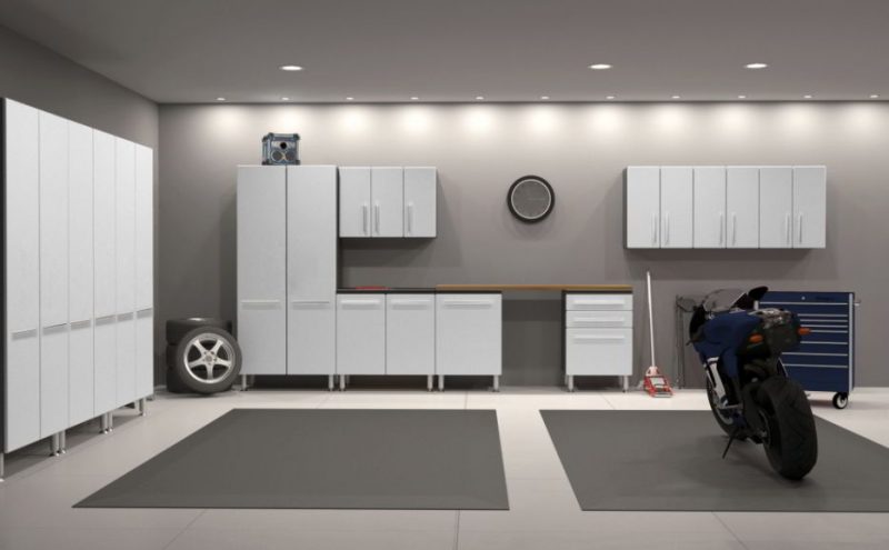 Minimalist Motorcycle Garage