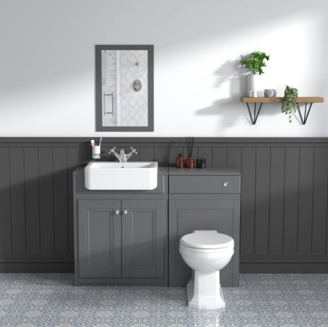 Neutral Colored Toilet Sink Ideas