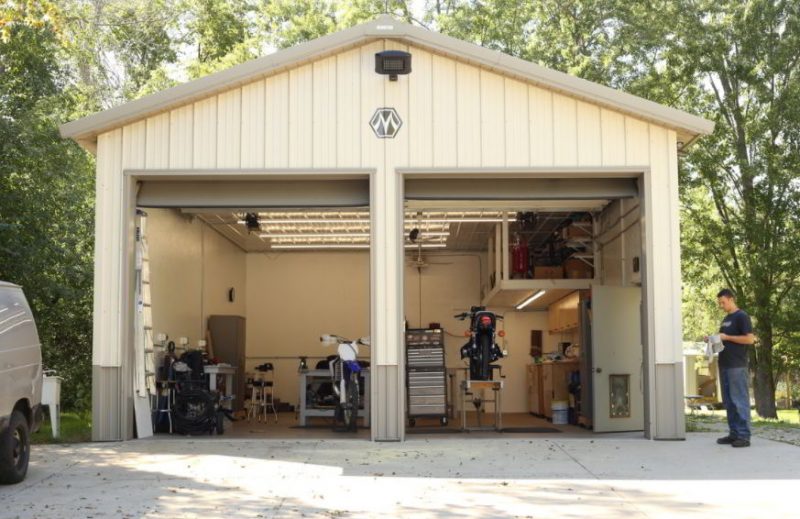 Separated Motorcycle Garage