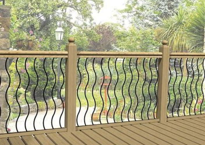 Wave Pattern Handrail Design Ideas