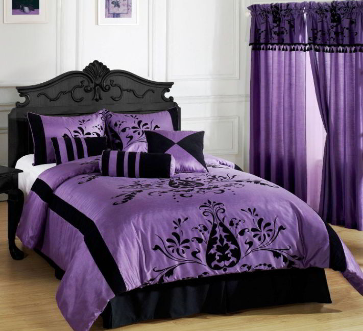 Purple gothic bedroom