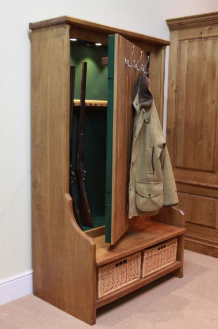 Gun concealment coat rack