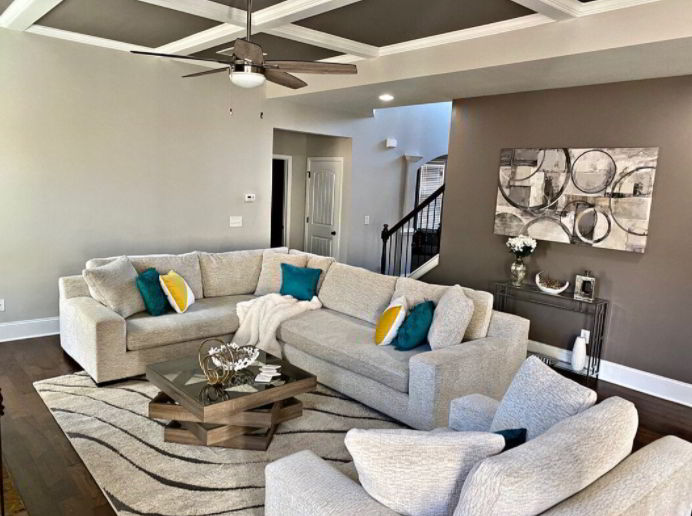 Monochromatic Coffered Ceiling Ideas