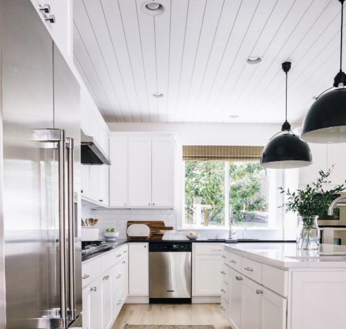 Sleek Shiplap Ceiling