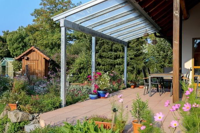 glass patio awning ideas
