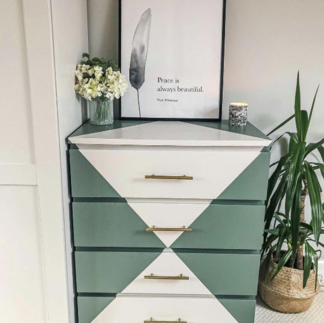 Green and White Ikea Hacks