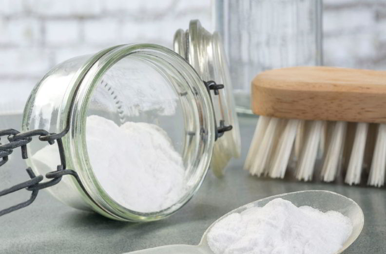 use baking soda GRIP ELEMENTS