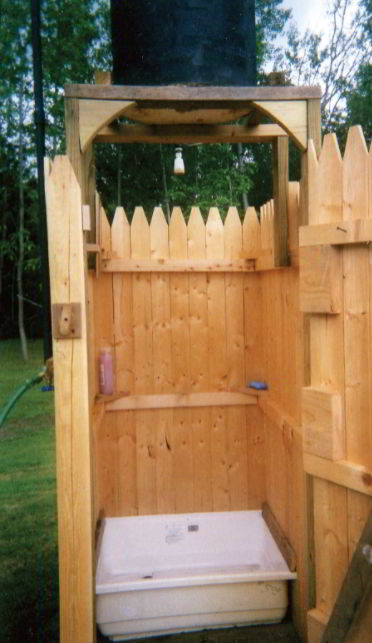 Simple and Minimalist solar shower