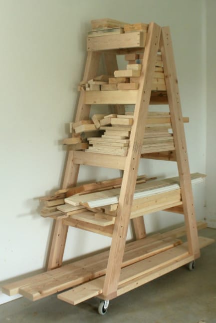 Portable lumber storage