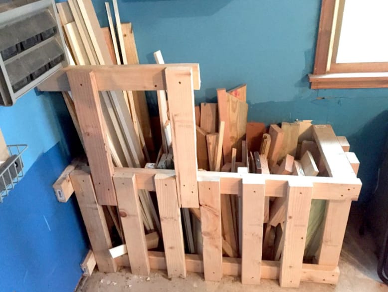 scrap lumber storage ideas