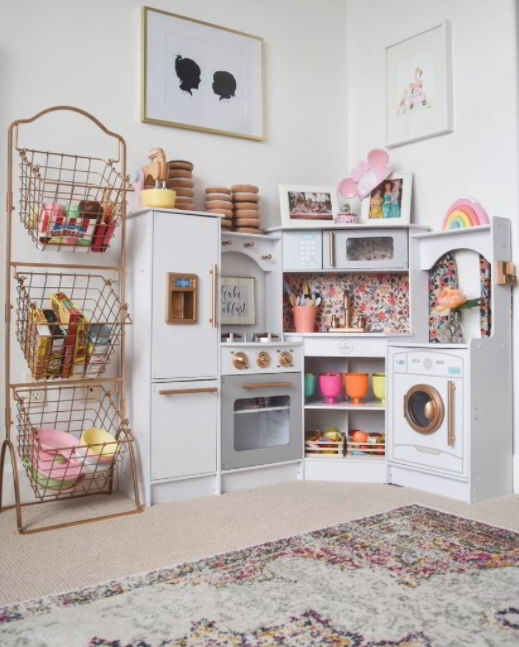 Standing Basket for Living Room Corner