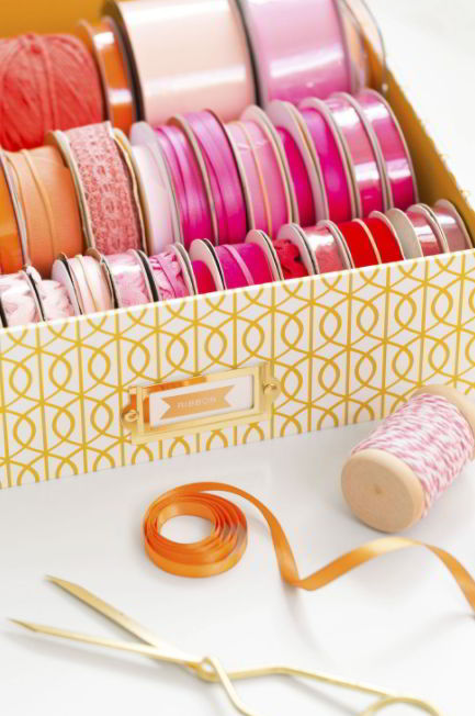 Super Simple Ribbon Organizer