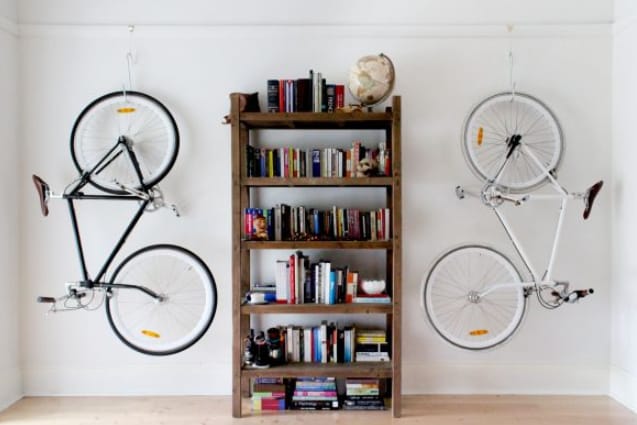 Vertical bike storage