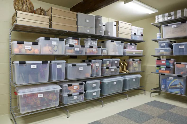 basement storage design