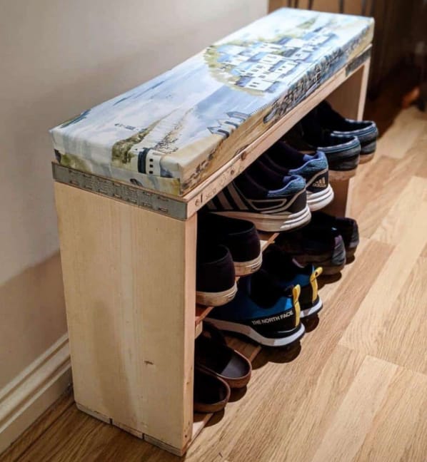 Comfortable Garage Shoe Storage