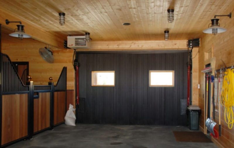 Finishing Garage Ideas with Barn Doors