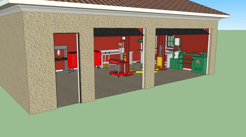 Spacious Garage with Enough Storage