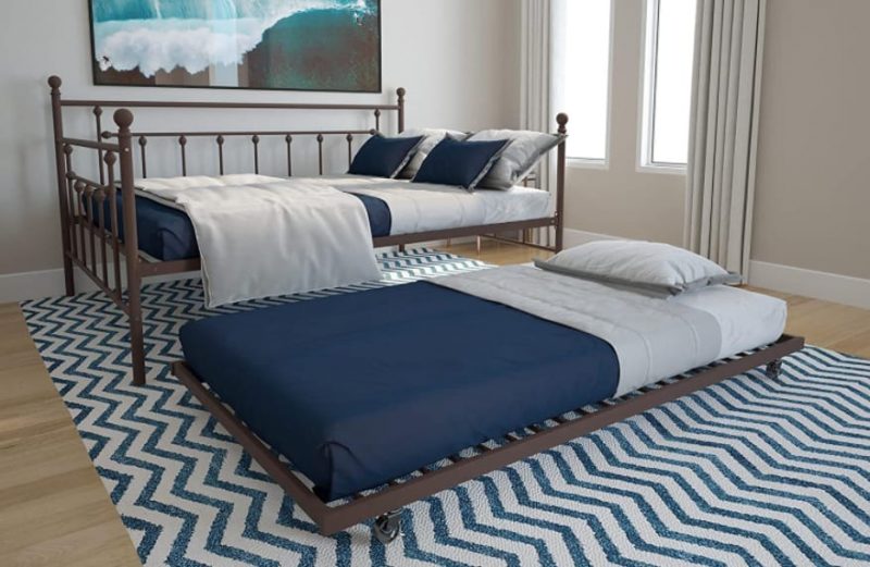 Industrial Daybed with Trundle for Boys’ Room