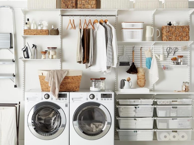 Laundry Room with Lots of Racks