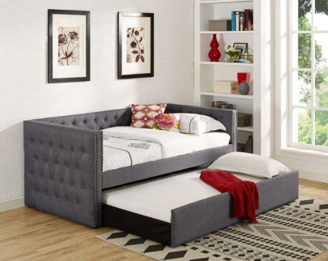 Tufted and Upholstered Daybed